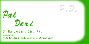 pal deri business card